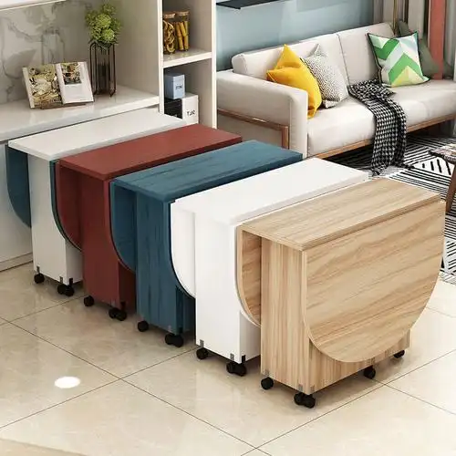 折叠餐桌宜家用小户型长方形简约易多功能可伸缩移动桌子