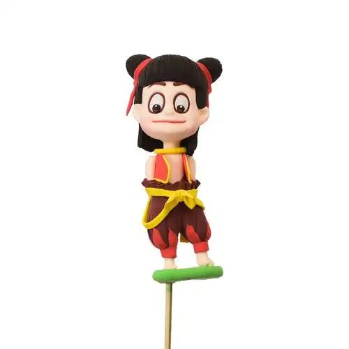 手工卡通面人人面泥塑泥人橡皮泥彩陶特色幼儿园泥人