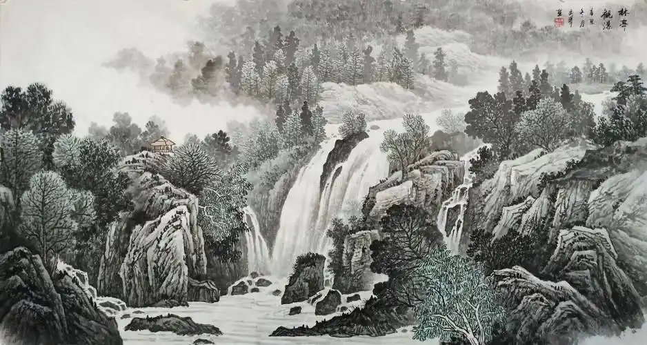 著名画家陈文举作品欣赏_河南省_传统_山水