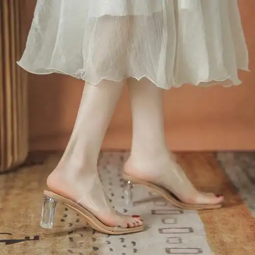 tpu透明凉拖鞋来啦来啦