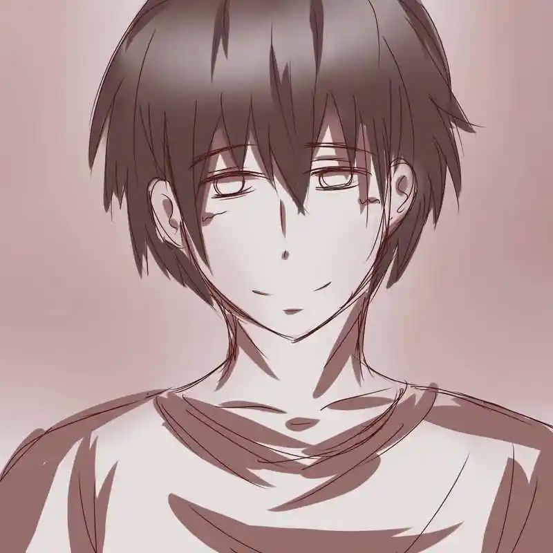 强颜欢笑的动漫图片