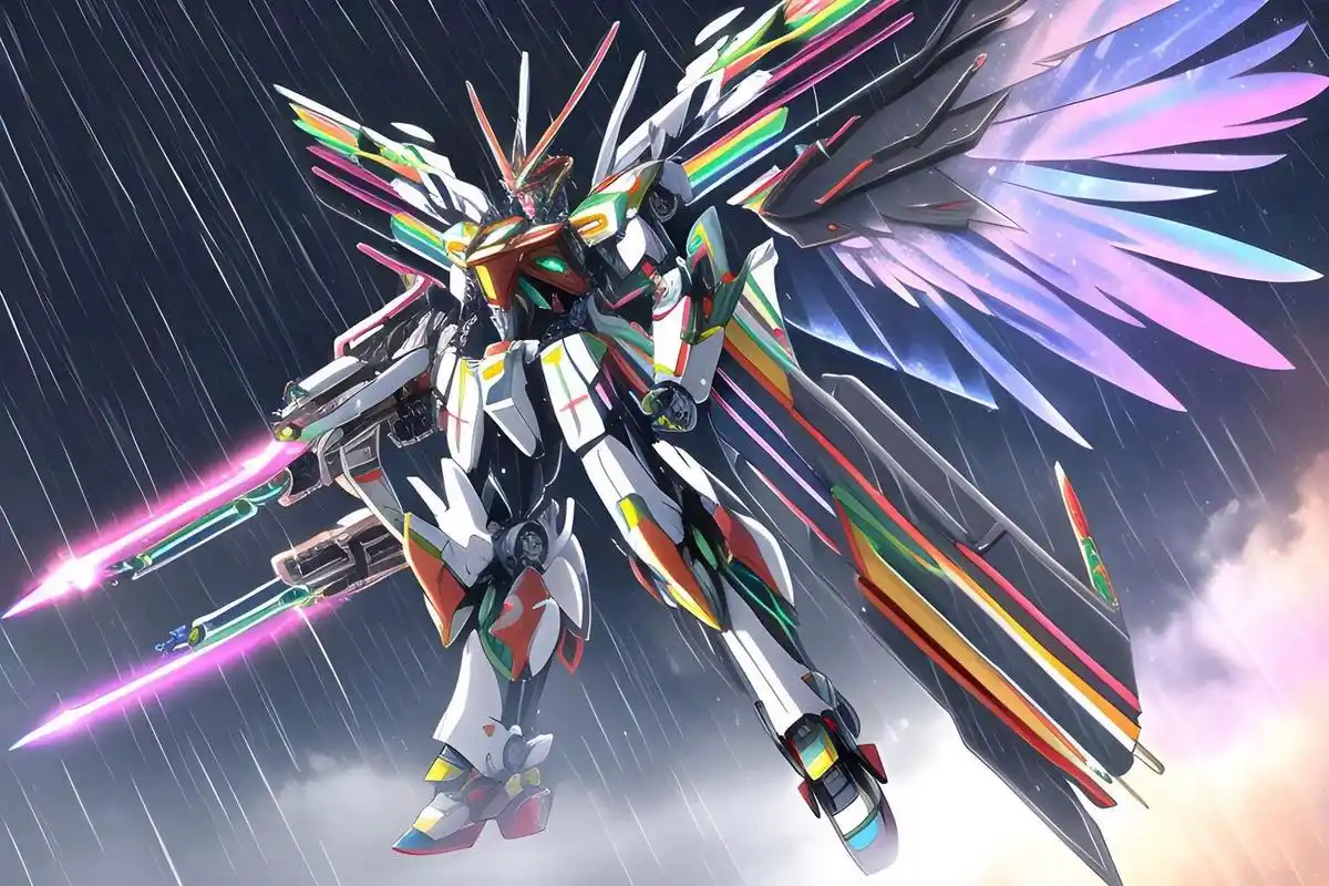 ai绘画:未来战争(天使机甲)