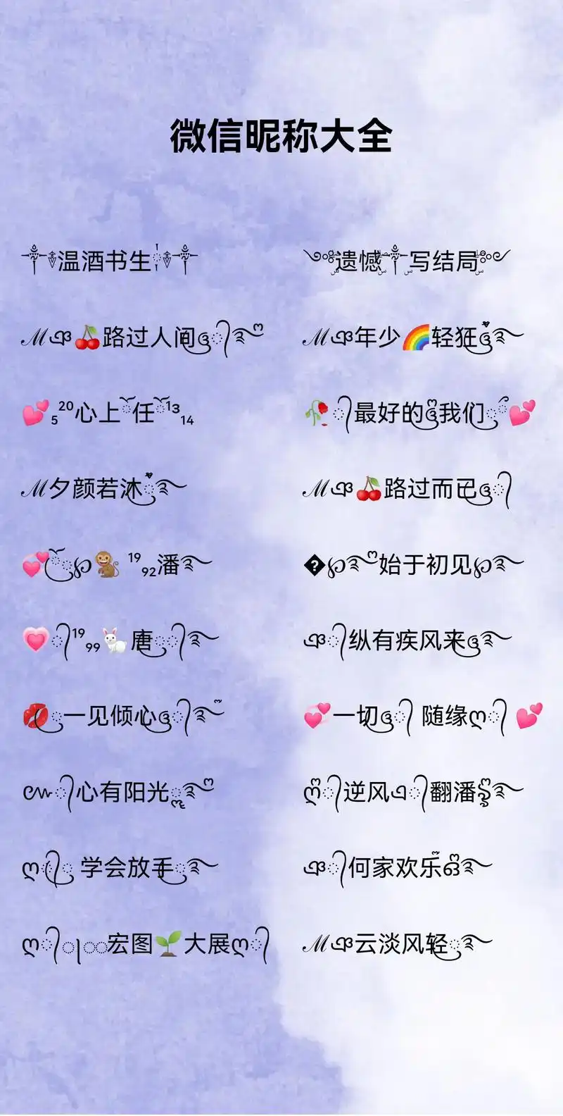 微信昵称大全,点击视频左下角链接快去生成把#特殊符 - 抖音