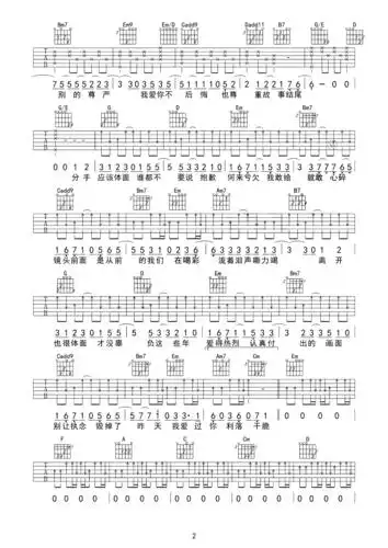 吉他谱 | 热门弹唱《体面》