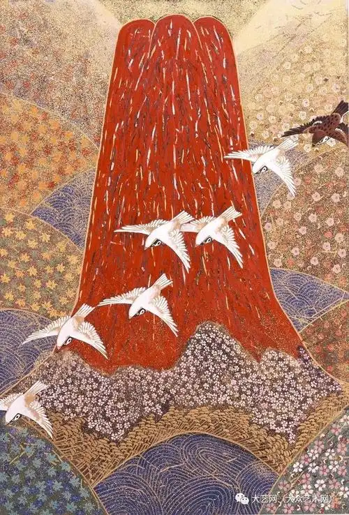 日本著名画家平松礼二(reiji hiramatsu)意韵东方绘画作品_睡莲