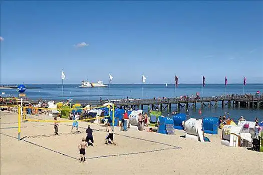 沙滩排球,海滩,北方,石荷州,德国