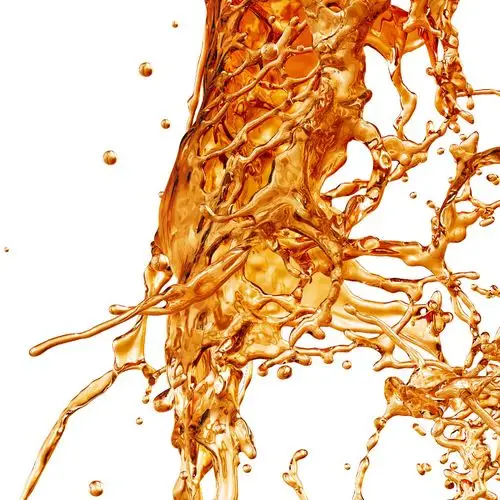 喷溅的橙色液体高清图片