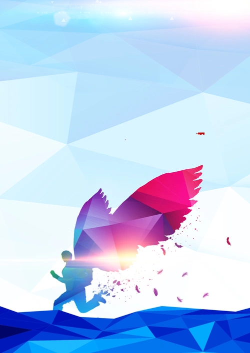 企业文化飞翔梦想商务背景