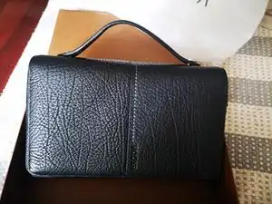 法国马度加vodka男士手包黑色皮包,全新,长24cm.宽1