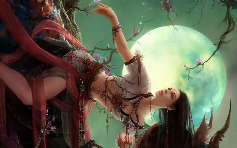 电脑壁纸 游戏 cg美女插画 查看清晰大图 扫描到手机 cg壁纸美女车模