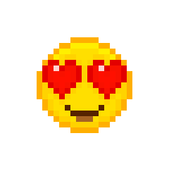 8bit像素小黄脸emoji表情