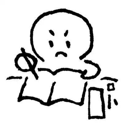 黑白简单搞怪简笔画头像图片大全