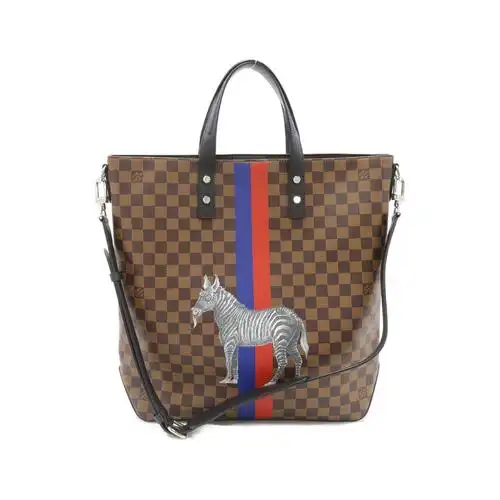 中古限量斜挎包brandoff手提包斑马动物园lv新限量路易威登通用款女包