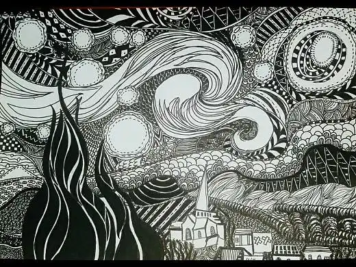 黑白装饰画纯艺术-绘画张婉妮5年前黑白装饰画插画-创作习作blier5年