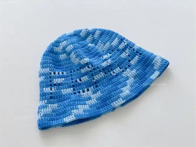 钩织芬迪渔夫帽附图解第二顶