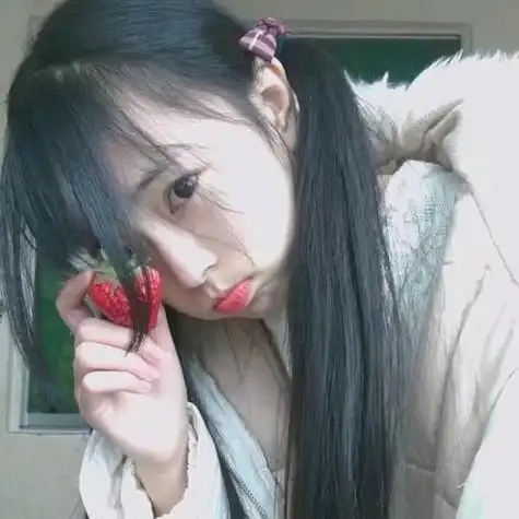 柔らかい萌え女生头像双马尾萝莉软妹闺蜜头像手机挡脸