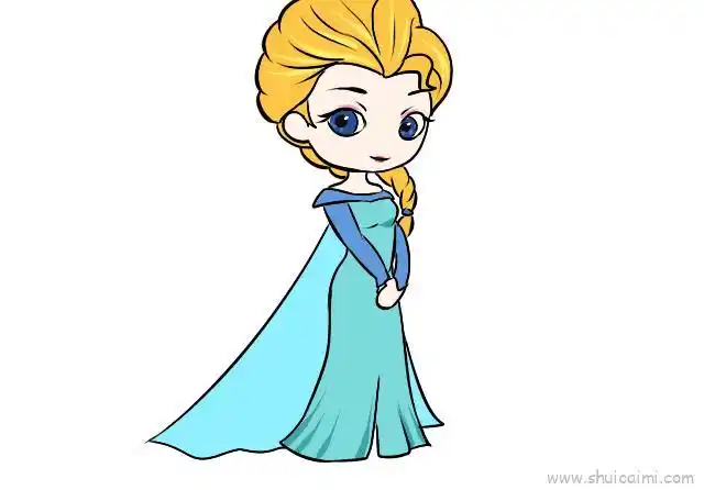 艾莎公主儿童画怎么画 艾莎公主简笔画简单又好看