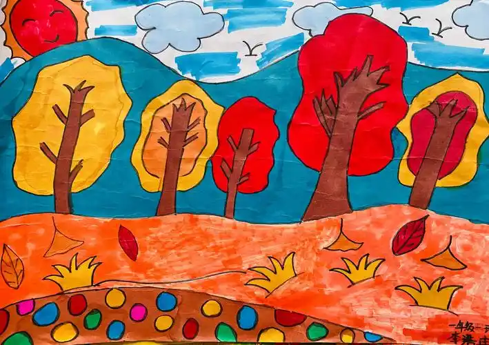 包头市第一实验小学南海分校——秋天"悄悄画"一年级作品投票