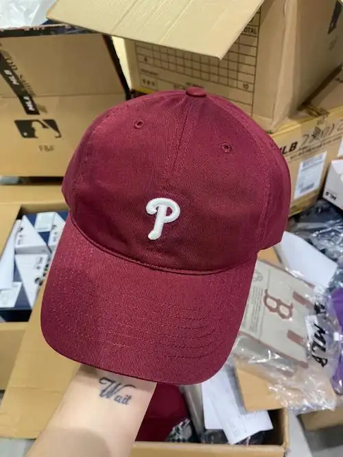 9615#mlb  #mlb酒红色帽子
