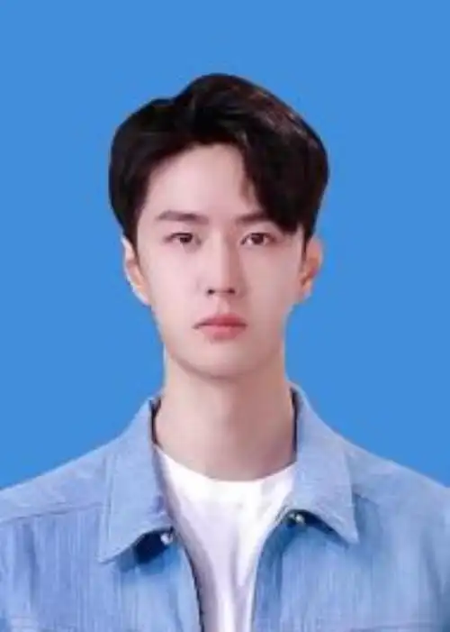 王一博证件照高清图片我用ppt给王一博做了3张证件照