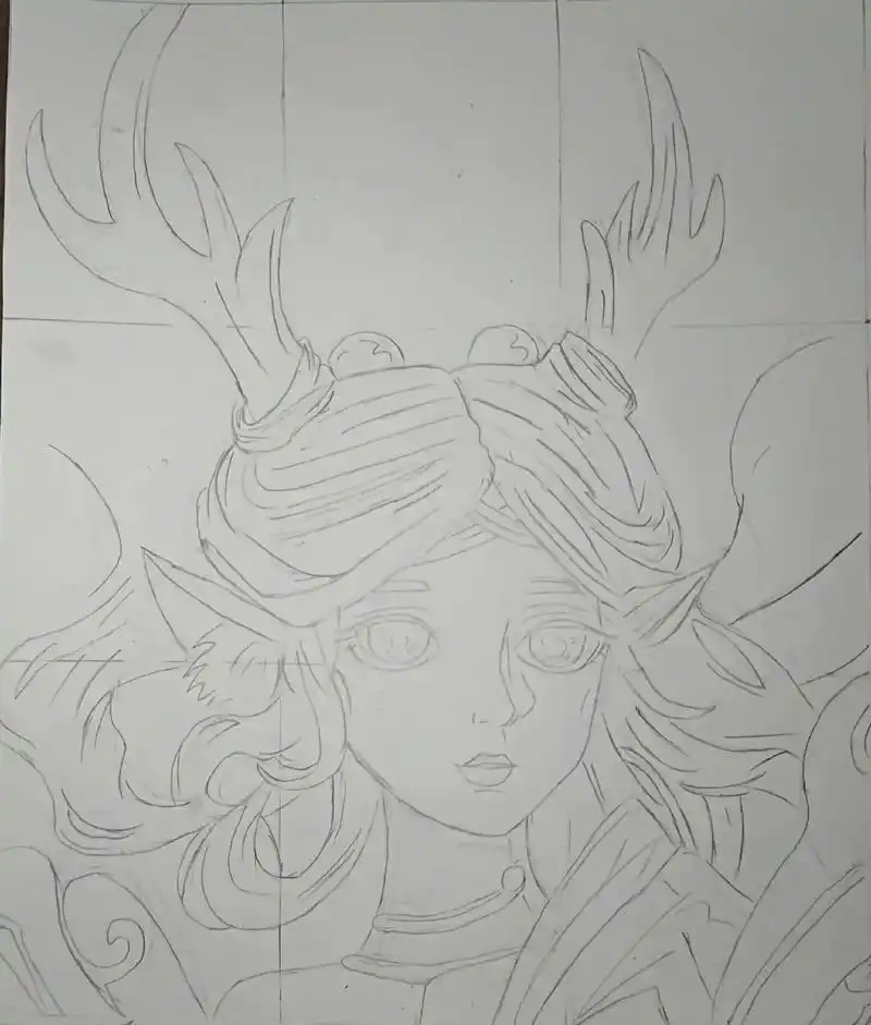 右滑变美→#瑶 #手绘#遇见神鹿 - 抖音