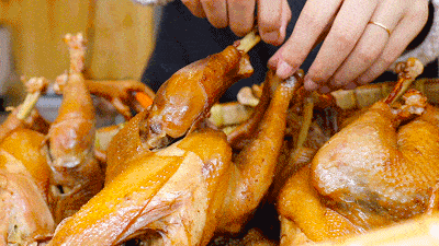 太香了五香麻辣道口烧鸡软烂脱骨简直馋死人