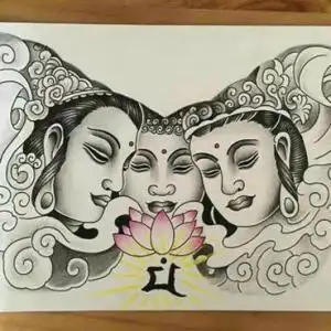 【三面佛纹身】三面佛纹身图案大全_三面佛纹身图片 - 刺青会