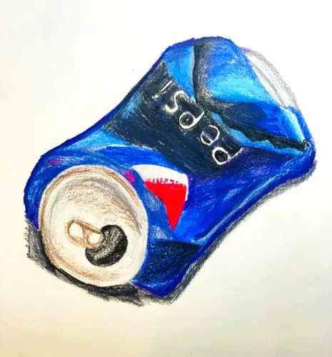 被踩扁的百事可乐易拉罐