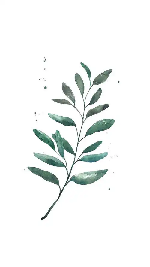 唯美手绘植物插画高清桌面壁纸