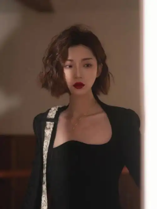 短发发型合集00复古日系短卷发方脸菱形脸