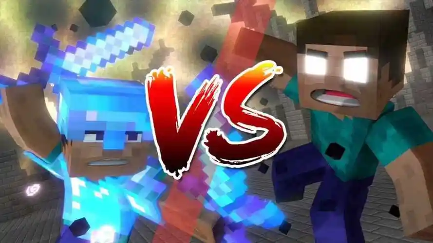 我的世界mc动画史蒂夫vshim史蒂夫全副武装也无法战胜