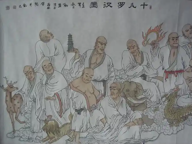 近日完成十八罗汉图 - 荣宝斋画院刘大为人物画工作室 - 吴树强的博客