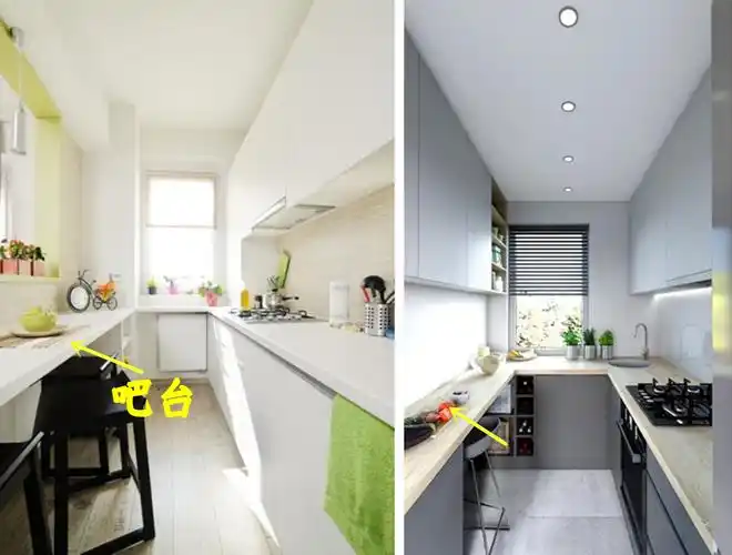 狭长型厨房如何设计定制窄柜实现储物翻身