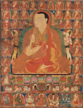 唐卡识珍噶当巴