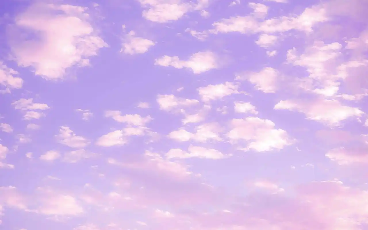 少女心粉紫色天空风景桌面壁纸