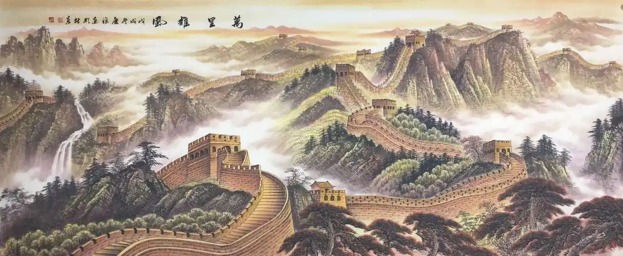 写美篇[今日画家推荐~许仁龙老师] 许仁龙,国画长城被人民大会堂收藏