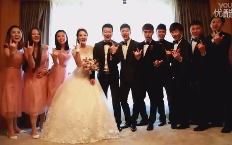 张超大婚, 马龙 方博 闫安 林高远当伴郎