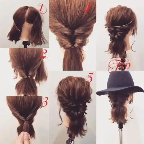 十款简单易学的美貌扎发盘发教程,小仙女必收