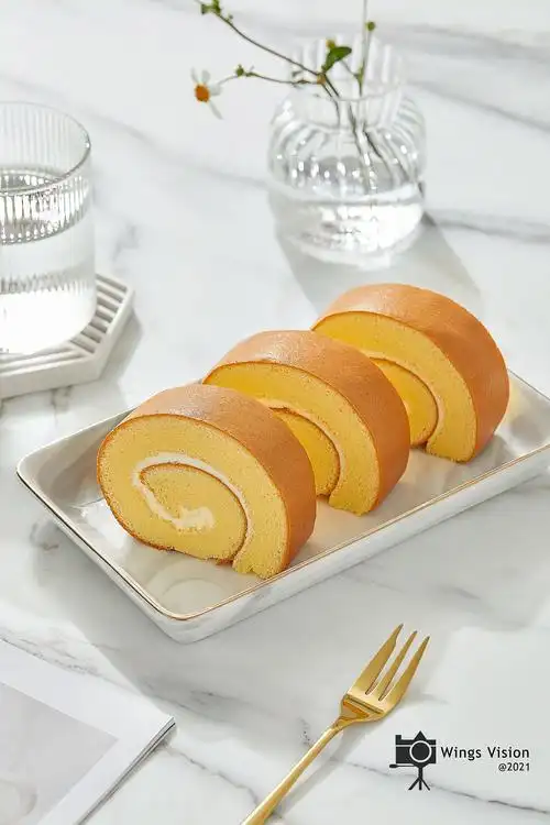 忌廉蛋糕卷拍摄