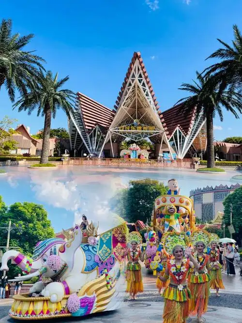 南宁方特东南亚泼水节夜场游玩