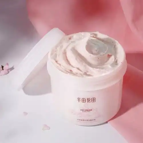 半亩花田烟酰胺身体磨砂膏樱花250g花田半亩半田花亩半苗花田