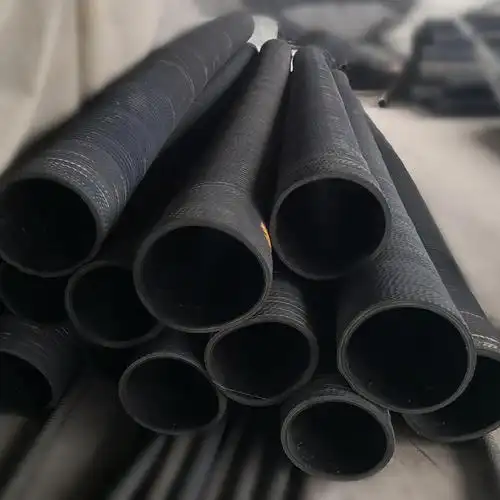 泰坦批发大口径橡胶钢丝管 黑色 大口径缠绕胶管 吸水排泥抽沙专用 8