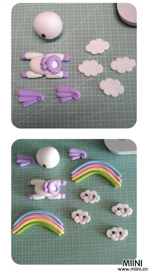 用超轻粘土做一个卡通版本的独角兽步骤教程