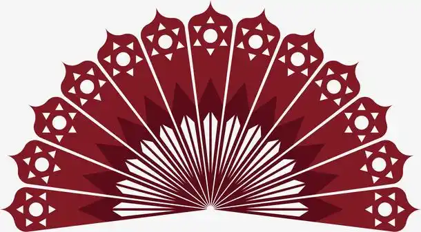 关键词 : 矢量图,扇子,扇形,对称图形,镂空,装饰品
