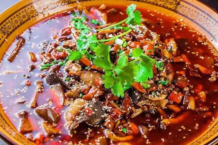 川菜毛血旺图片