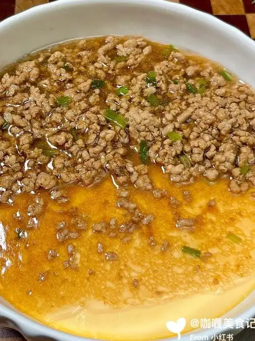 巨下饭的肉末蒸蛋营养好吃老少皆宜