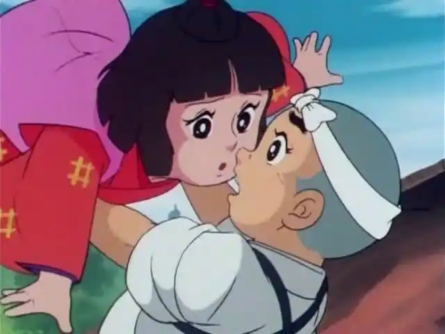 与一休一样,小叶子有一双明亮的眼睛,俊俏的脸庞,我在想小叶子该不会