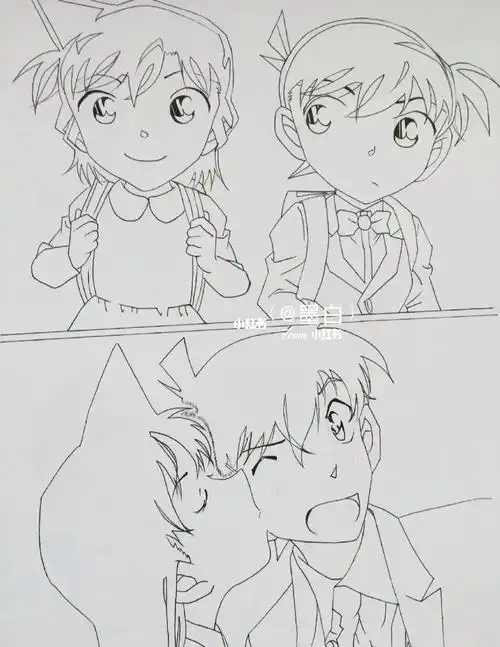 新兰永恒名侦探柯南手绘