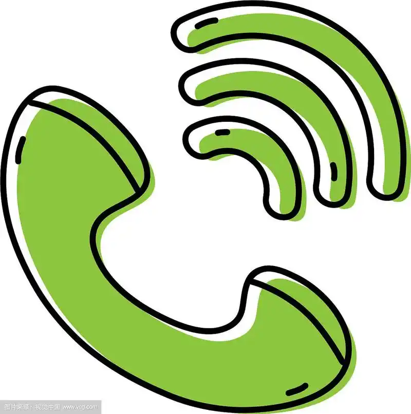 彩色电话呼叫标志电话图标