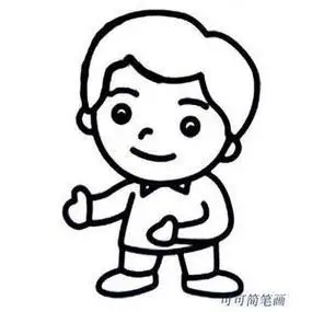 动漫简笔画男生头像图片20款简单可爱的小男孩简笔画素材 小男生男孩
